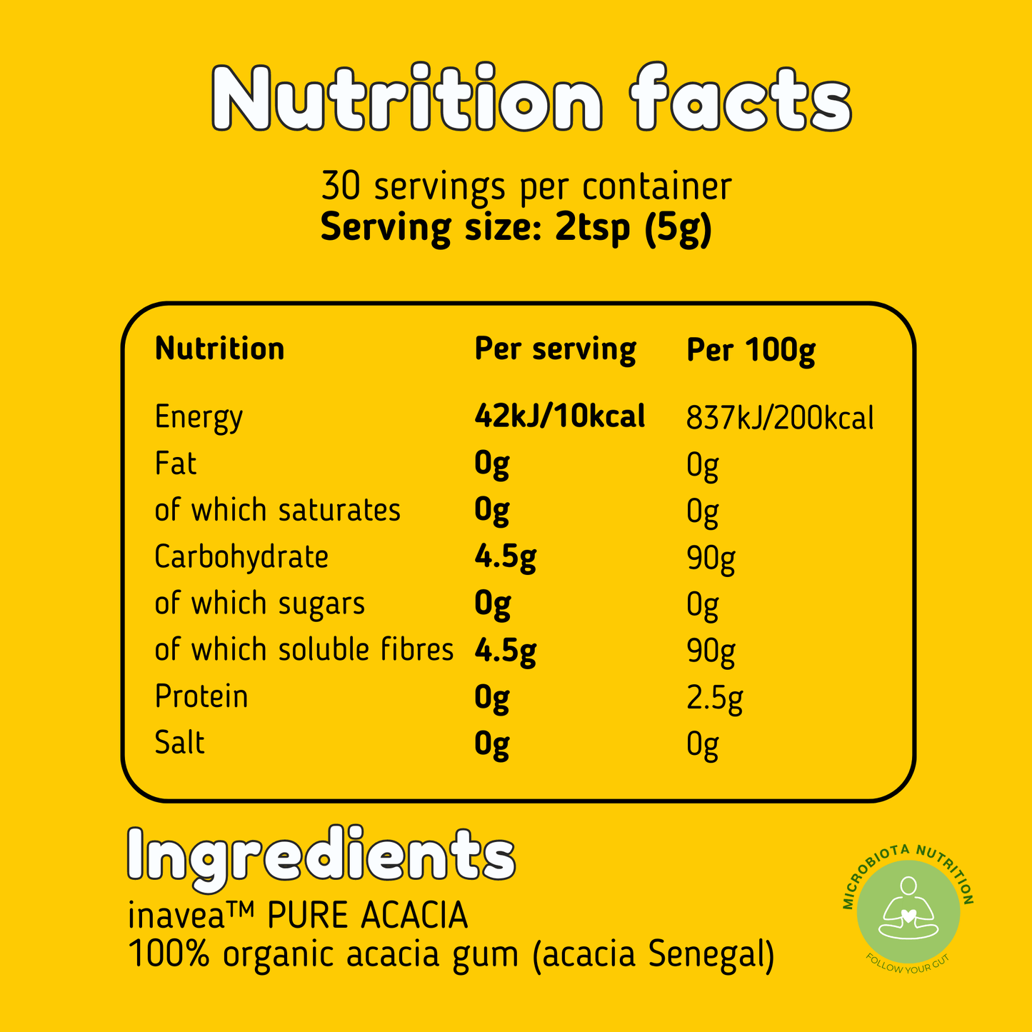 100% Wholefood For Gut Health (30 servings) - Microbiota Nutrition